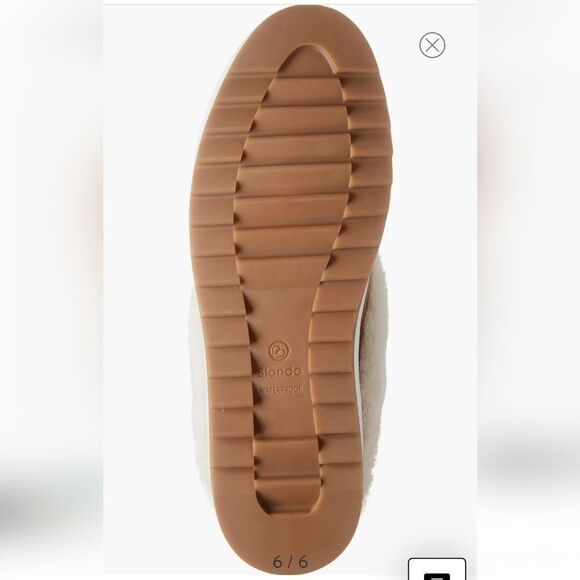 New Blondo Suri Waterproof Slip-On Sneaker brown fur slide suede waterproof 6 - Picture 6 of 7